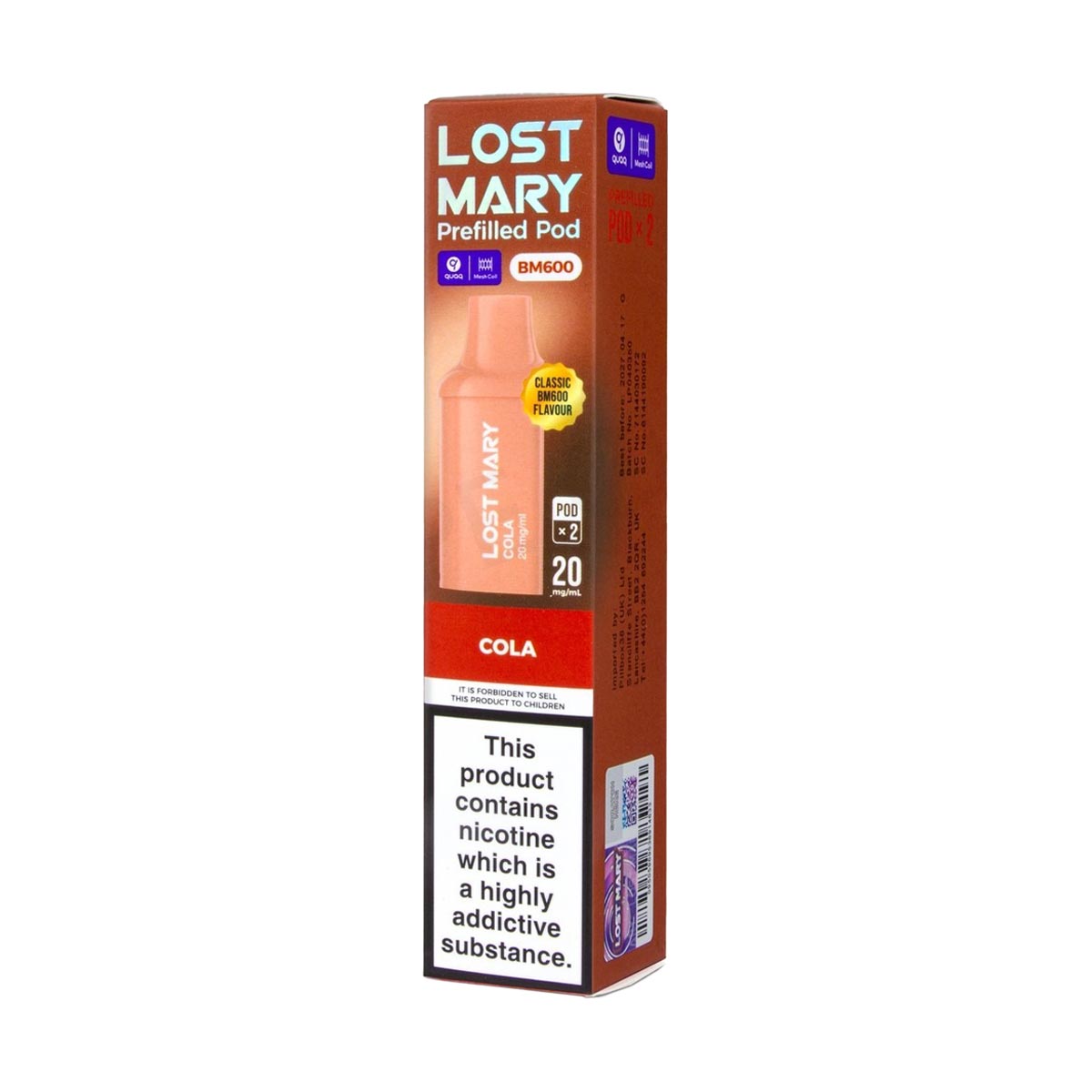 Lost Mary BM600 Prefilled Pods