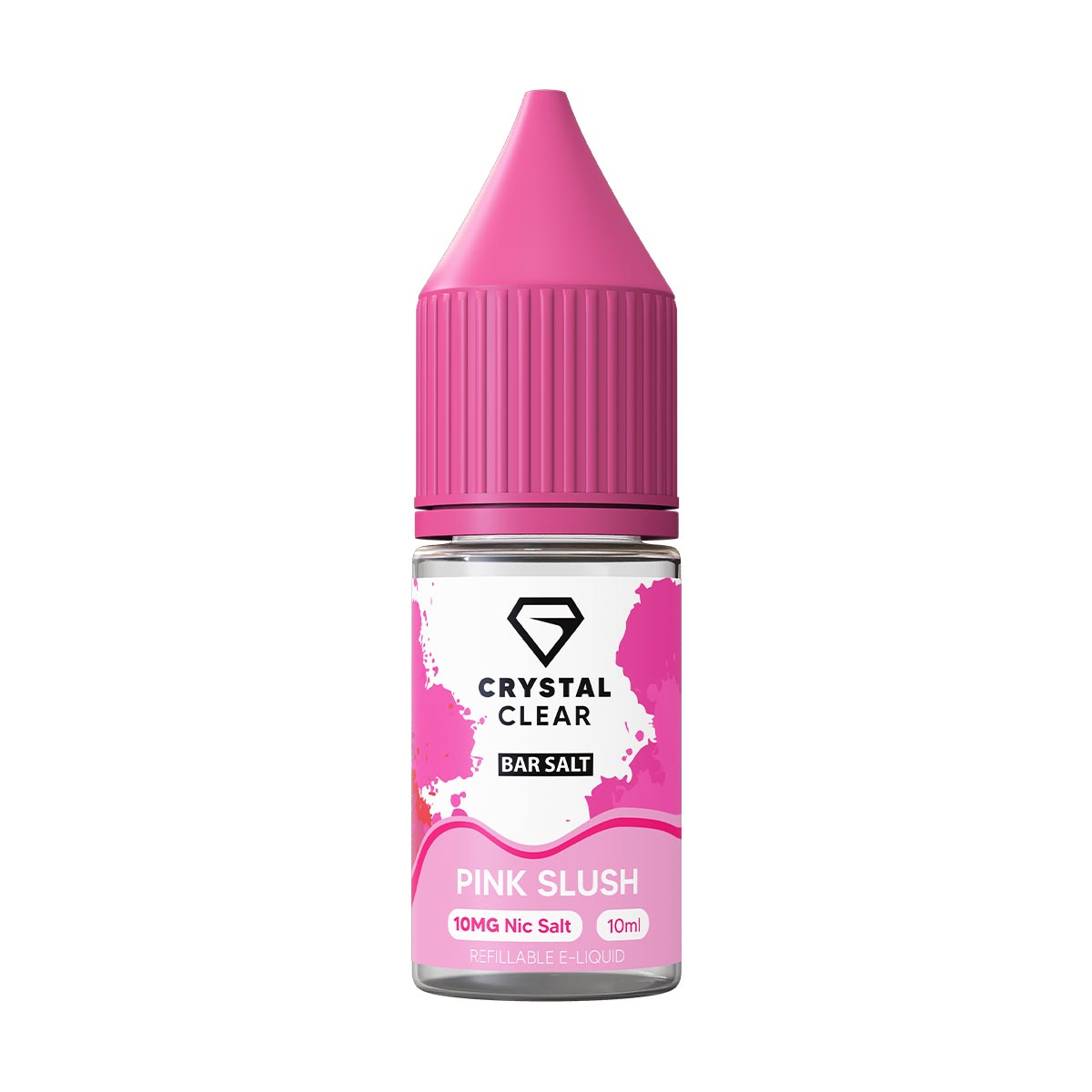 Pink Slush Crysral Clear Bar Salt nic salts 10ml/10mg