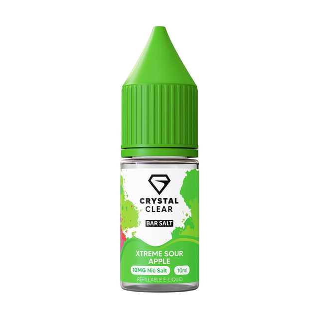 Xtreme Sour Apple Crysral Clear Bar Salt nic salts 10ml/10mg