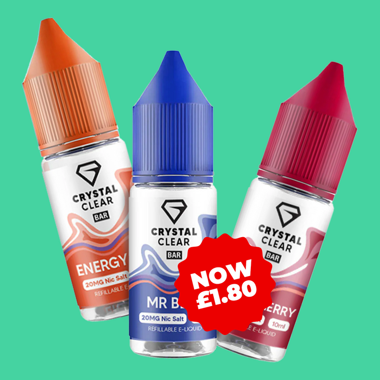 Crystal Clear Nic Salt at Just £1.80!
