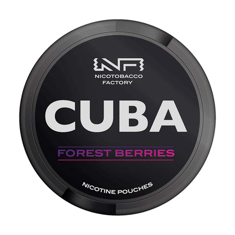 Forest Berries Cuba Black snus nicotine pouches