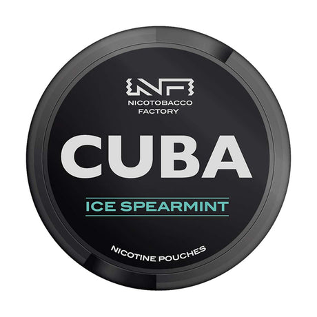 Ice Spearmint Cuba Black snus nicotine pouches