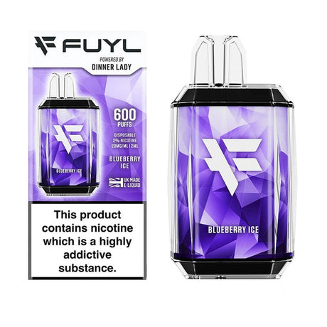 Blueberry Ice Fuyl Dinner Lady disposable vape 20mg