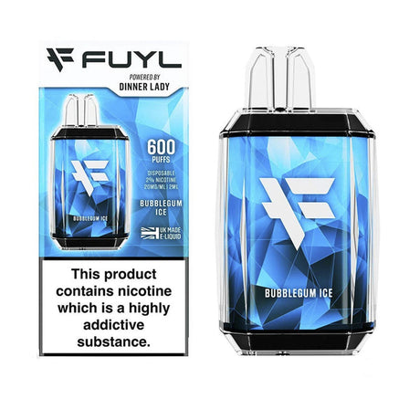 Bubblegum Ice Fuyl Dinner Lady disposable vape 20mg