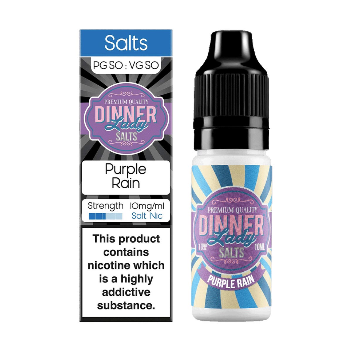 Purple Rain dinner lady salts nic salts 10ml/10mg