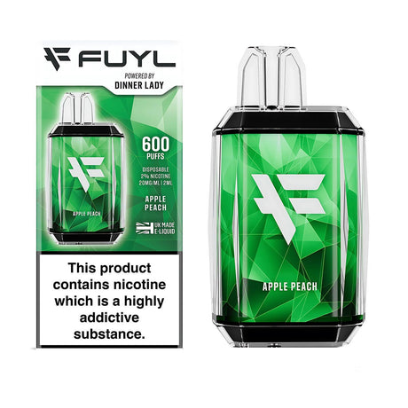 Apple Peach Fuyl Dinner Lady disposable vape 