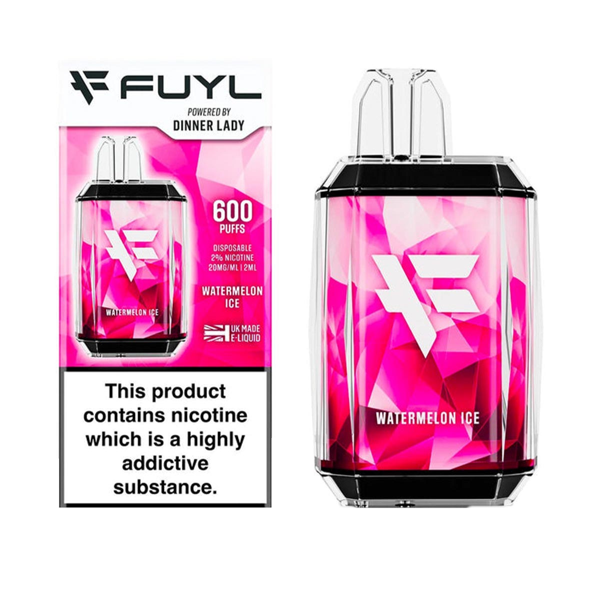 Watermelon Ice Fuyl Dinner Lady disposable vape