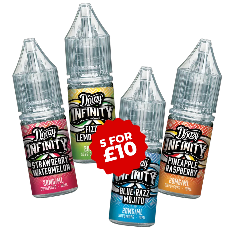 DOOZY INFINITY SALTS – 5 FOR £10
