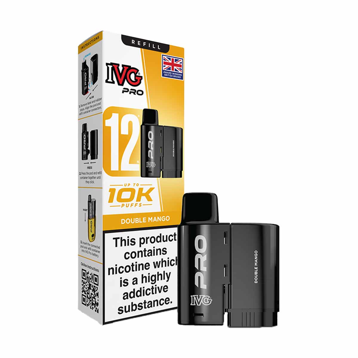 IVG Pro 12 Prefilled Pods + Refill Containers