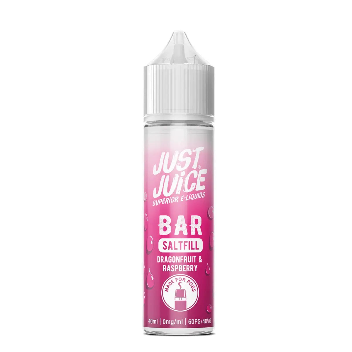Dragonfruit & Raspberry Just Juice Bar Saltfill Shortfill E-liquid 40ml