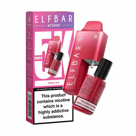 Cherry Ice elf bar AF5000 disposable vape