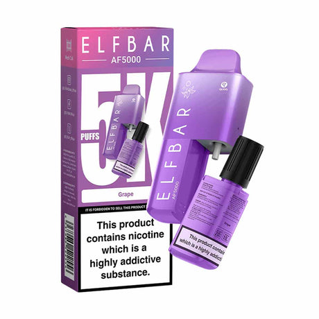 Grape elf bar AF5000 disposable vape