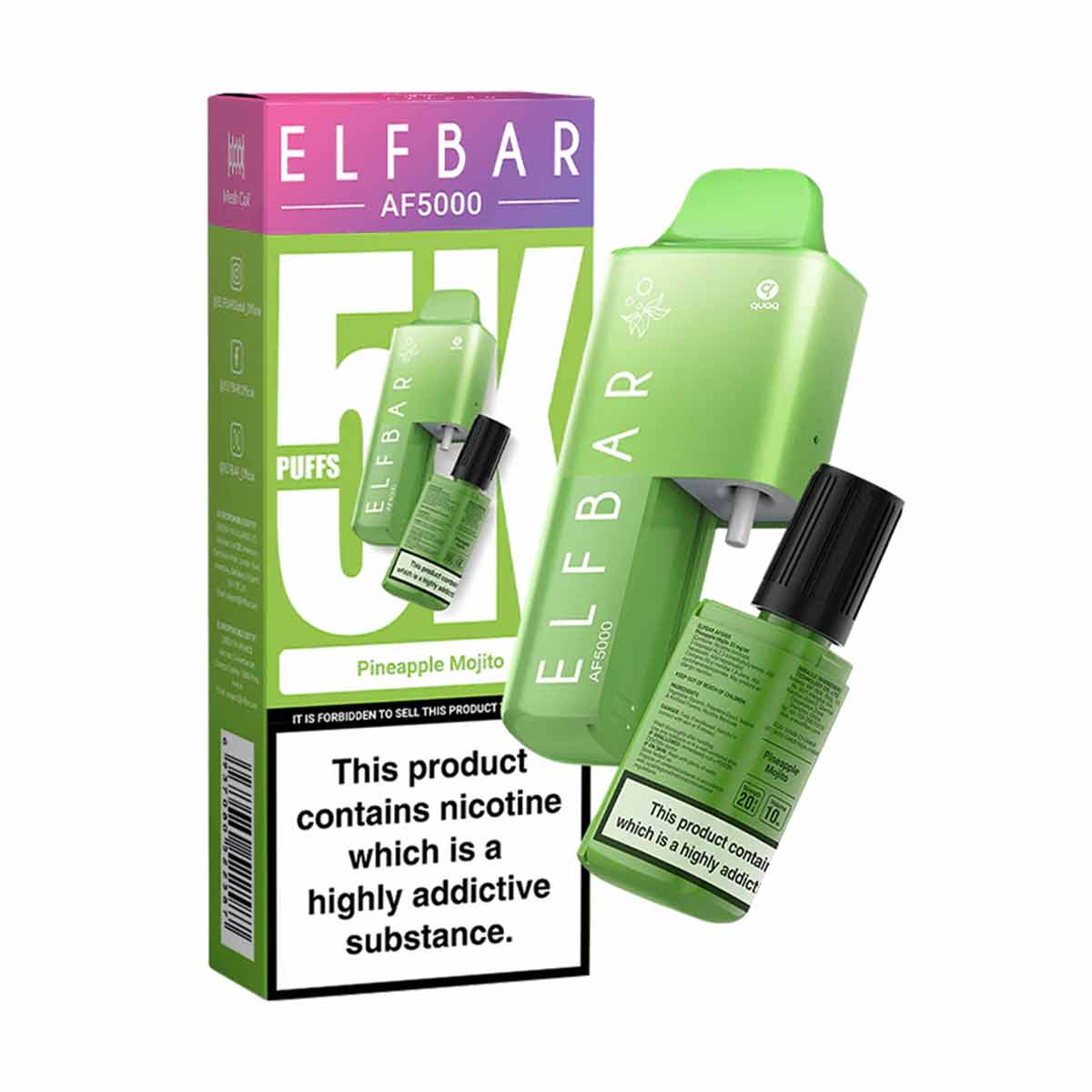 Pineapple Mojito elf bar AF5000 disposable vape