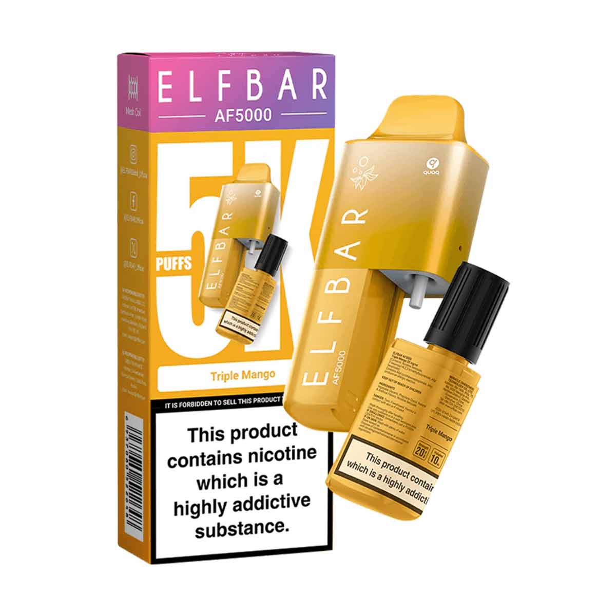 Triple Mango elf bar AF5000 disposable vape