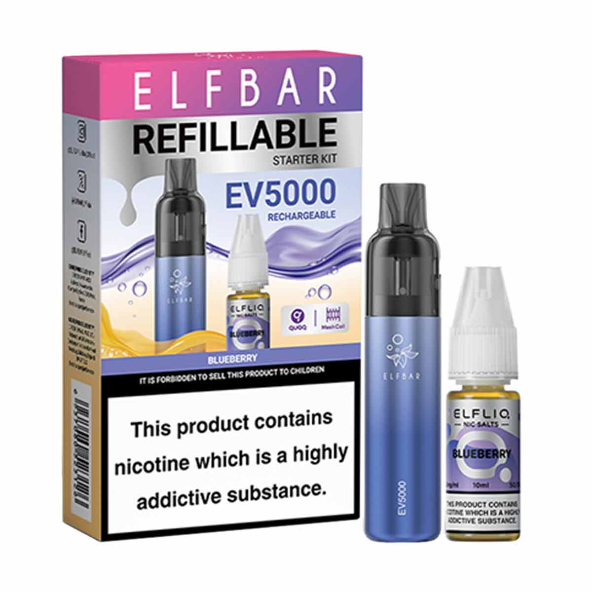 Blueberry elf bar Ev5000 pod kit