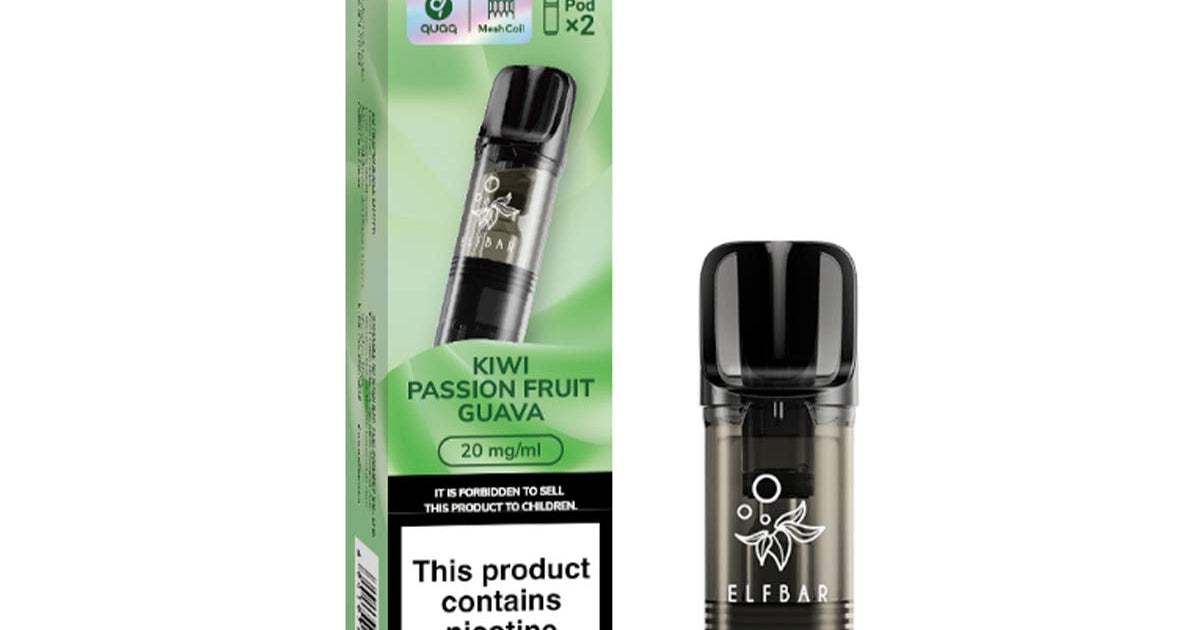 Kiwi Passion Fruit Guava Elf Bar Elfa Pro Prefilled Pods | Grey Haze UK Kiwi Passion Fruit Guava Elf Bar Elfa Pro Prefilled Pods | Grey Haze UK