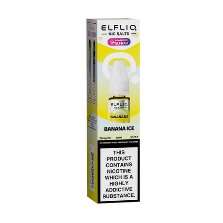 Banana Ice elf bar ElfLiq e-liquid nic salts 20mg