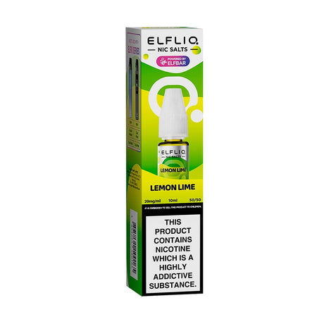 Lemon Lime elf bar ElfLiq e-liquid nic salts 20mg