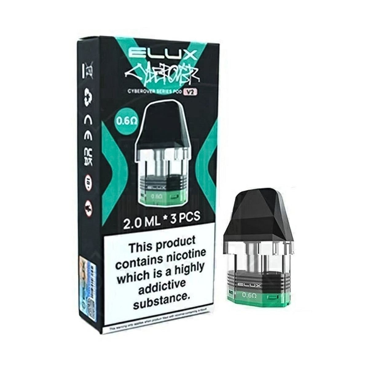 Elux Cyberover P1 Replacement Pod 3 Pack