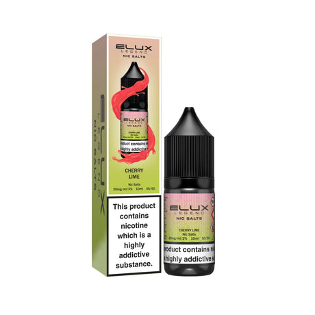 Cherry Lime elux legend nic salts 10ml/20mg