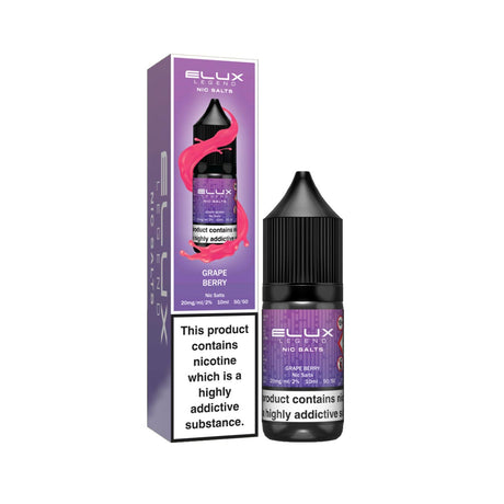 Grape Berry elux legend nic salts 10ml/20mg