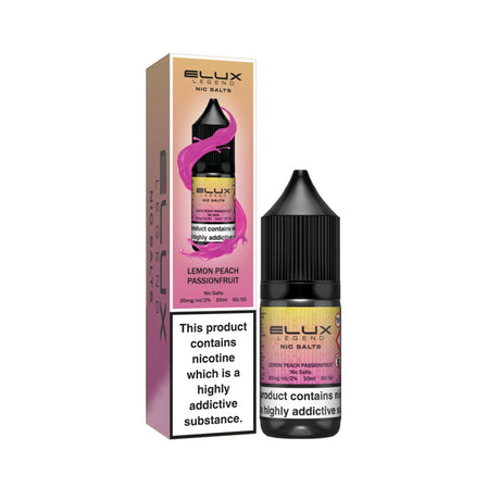 Lemon Peach Passionfruit elux legend nic salts 10ml/20mg