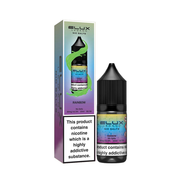 Rainbow elux legend nic salts 10ml/20mg