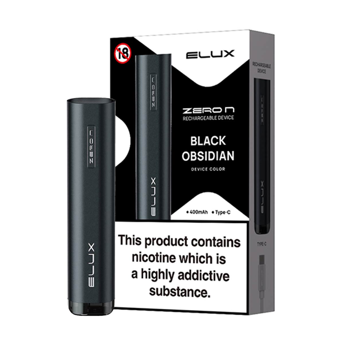 Black Obsidian  Elux Zero N vape kit