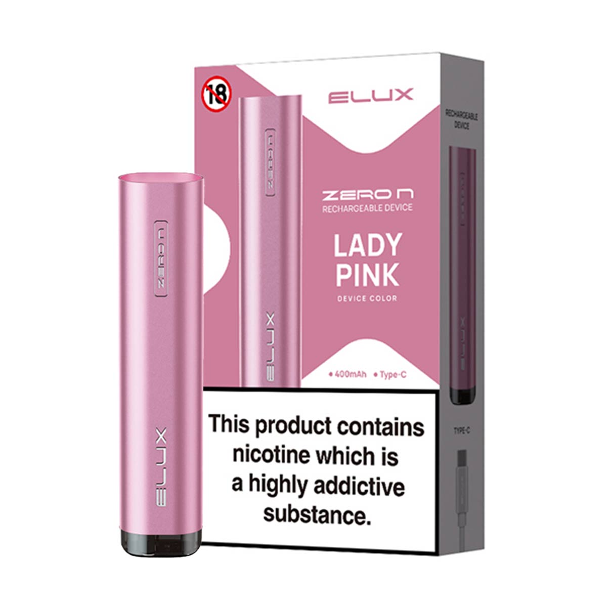 Lady Pink  Elux Zero N vape kit