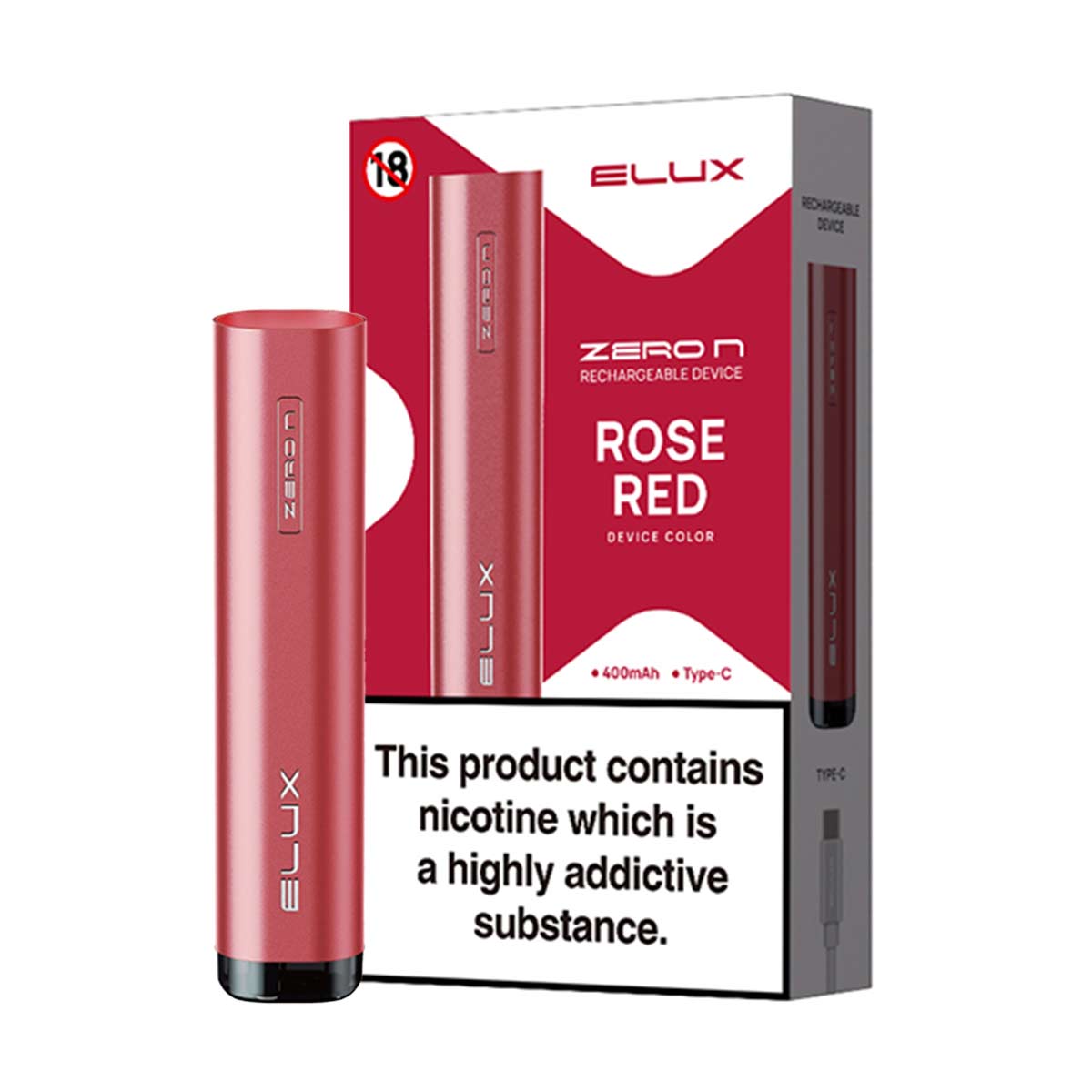 Rose Red  Elux Zero N vape kit