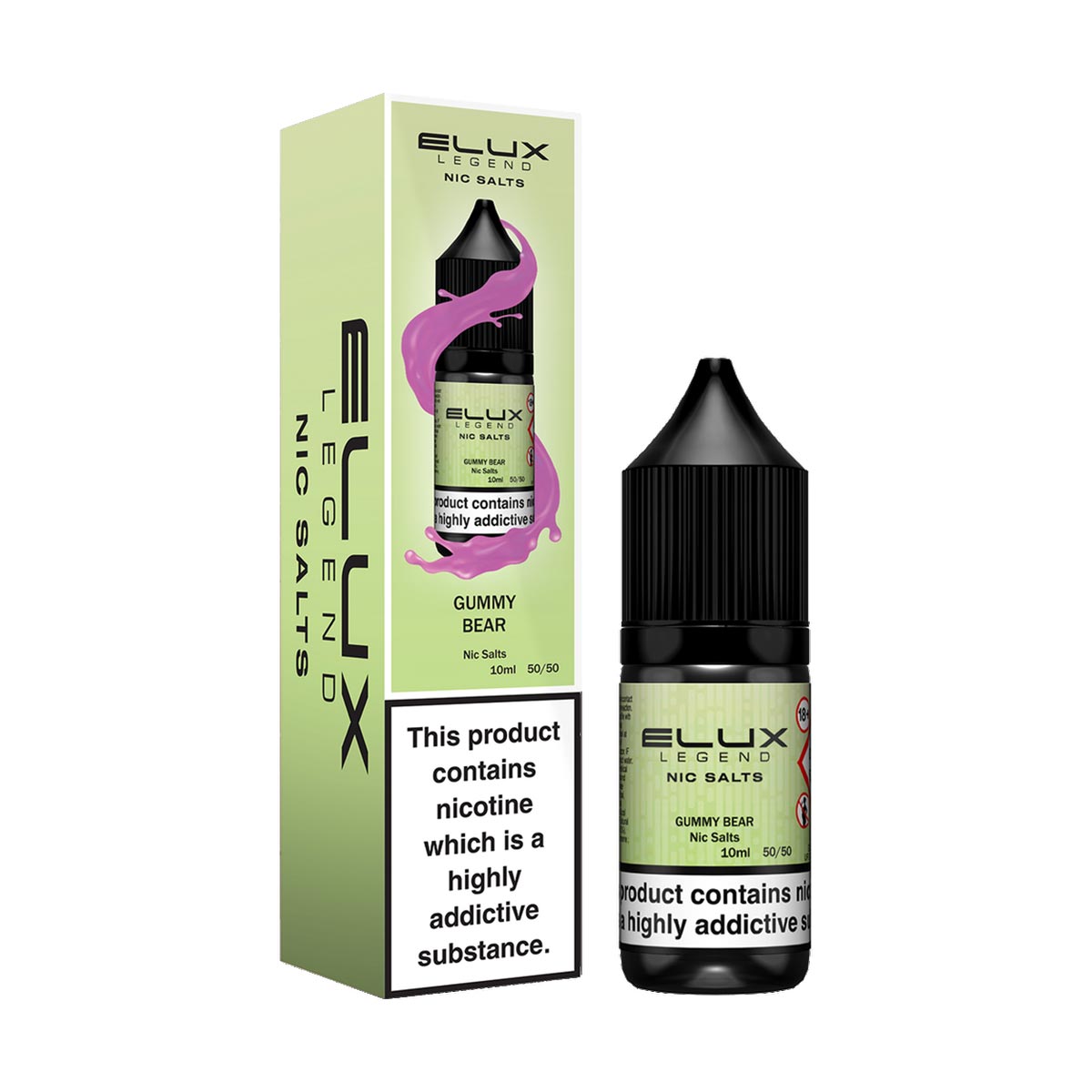 Gummy Bear elux legend nic salt 10ml/10mg