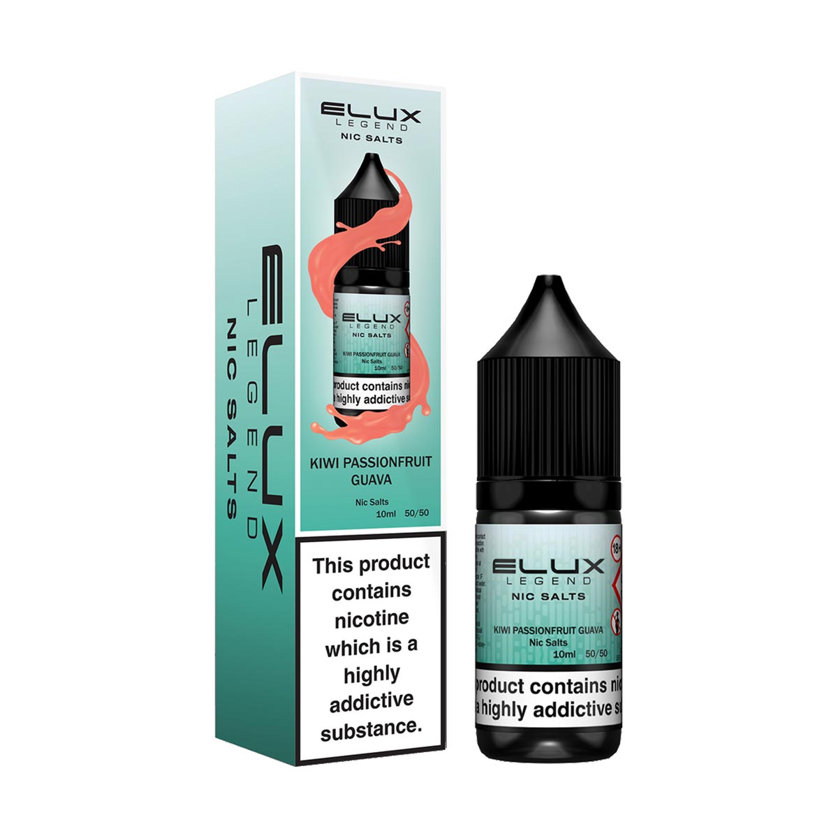 Kiwi Passion Fruit Guava elux legend nic salt 10ml/10mg