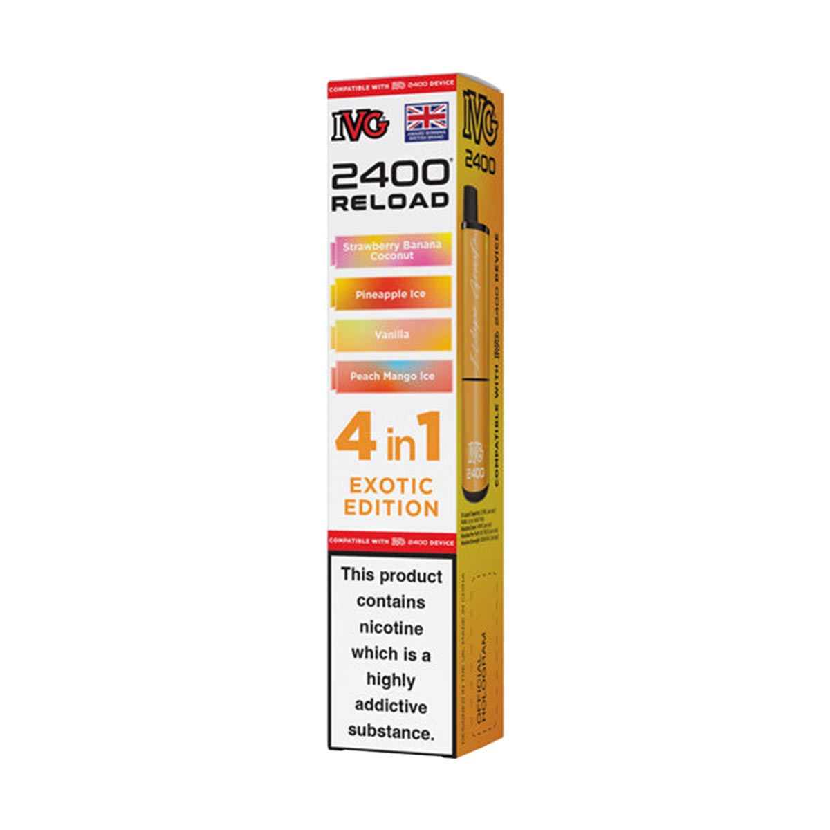 IVG 2400 Reload Pods 4 in 1 Pack