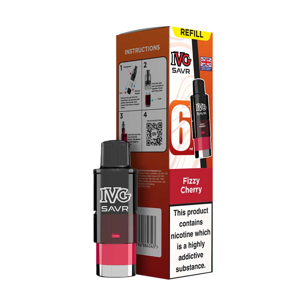 IVG SAVR Prefilled Pod + Refill Container