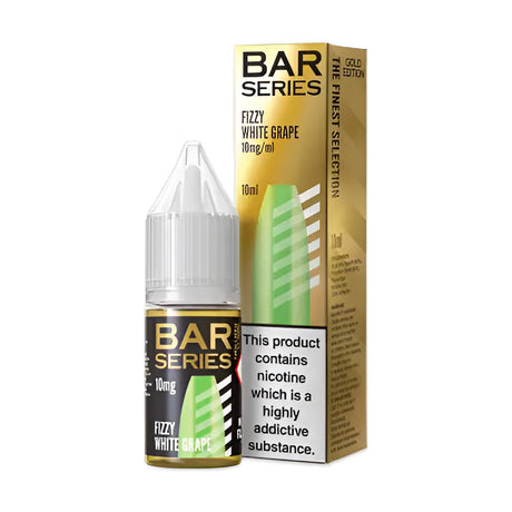 Fizzy White Grape Nic Salt E-liquid By Bar Series Gold Edition