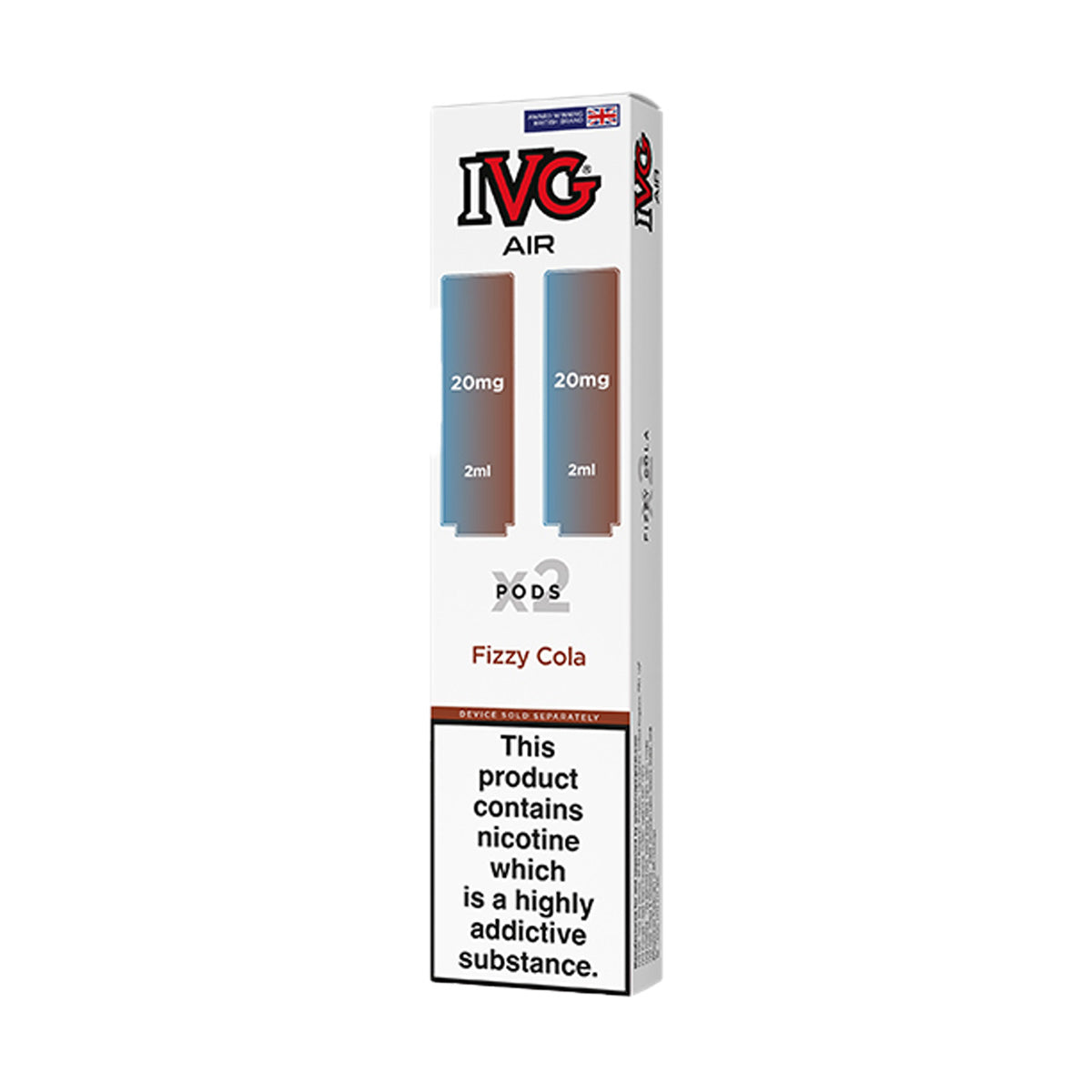 IVG Air 4 in 1 Prefilled Pods | Grey Haze UK IVG Air 4 in 1 Prefilled Pods | Grey Haze UK
