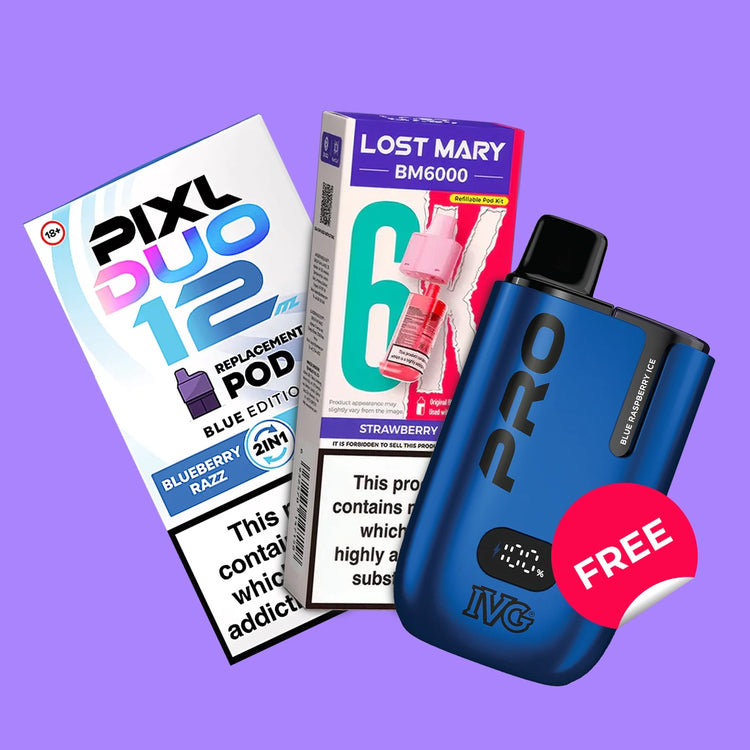 3 FOR £19 → FREE IVG PRO 12 KIT