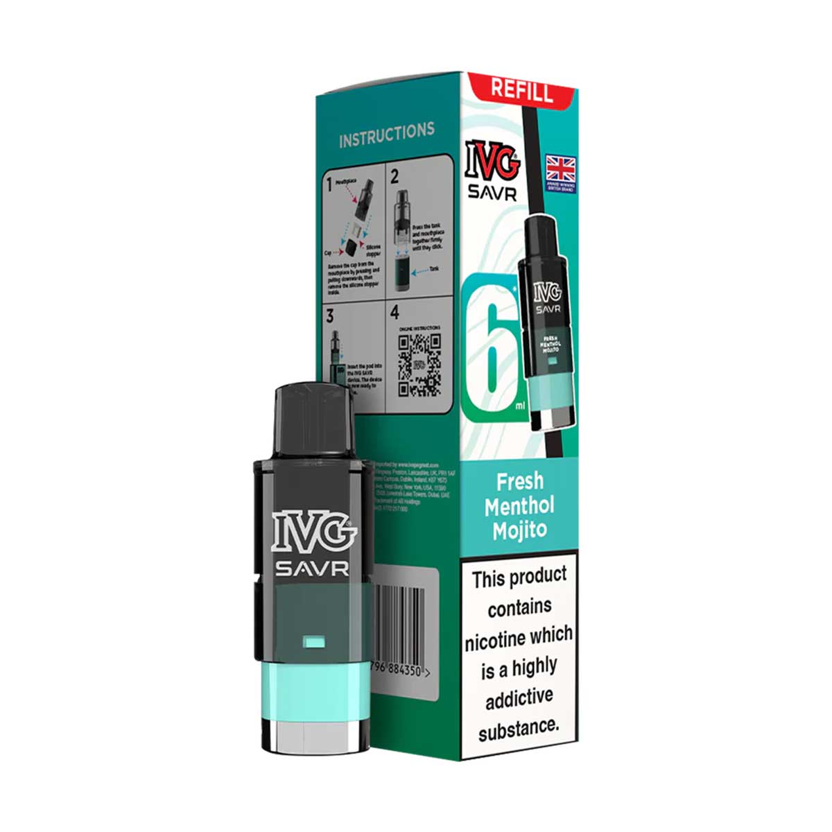 IVG SAVR Prefilled Pod + Refill Container