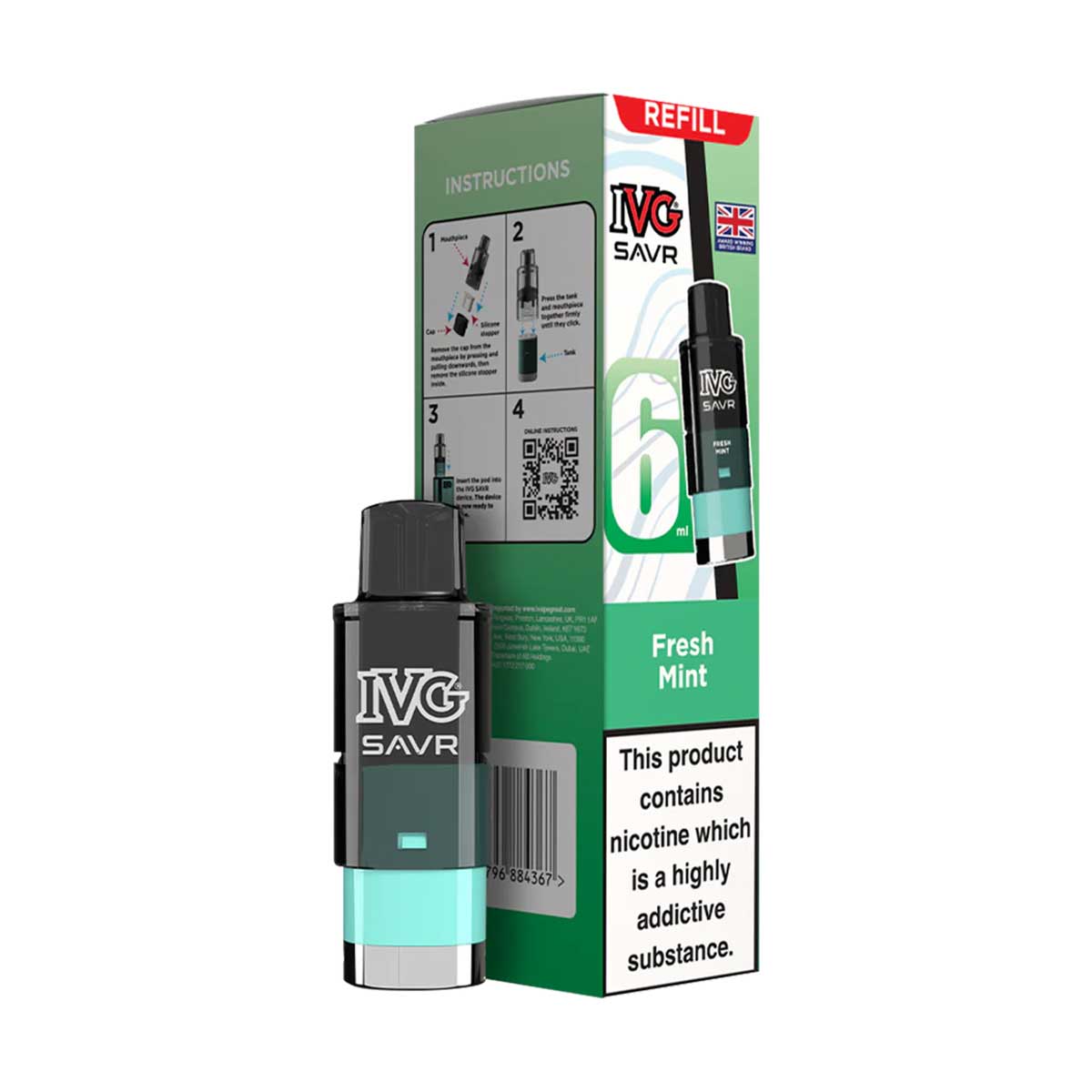 IVG SAVR Prefilled Pods + Refills | 2ml Pod + 4ml Refill | 30 Flavours | Grey Haze UK IVG SAVR Prefilled Pods + Refills | 2ml Pod + 4ml Refill | 30 Flavours | Grey Haze UK