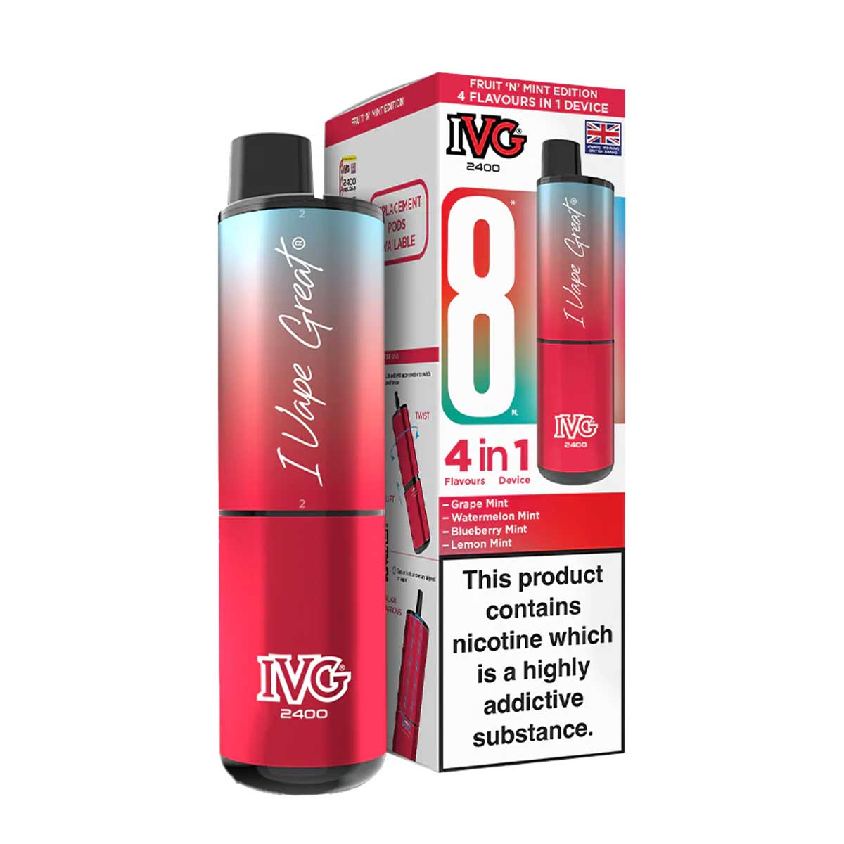 IVG 2400 Rechargeable Vape Kit