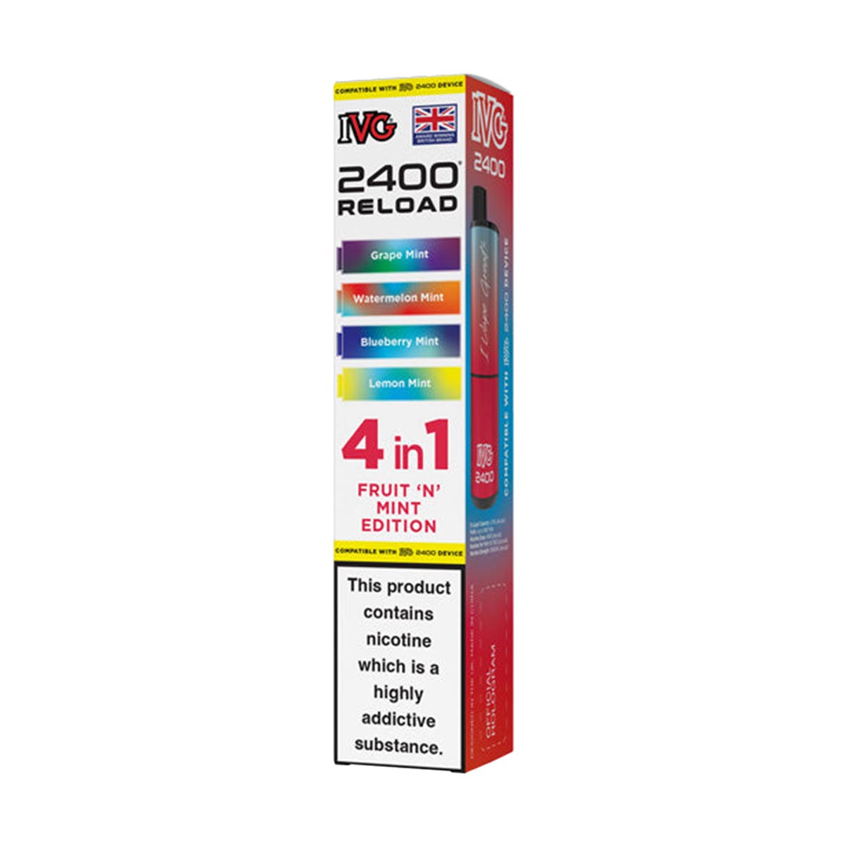 IVG 2400 Reload Pods | Multi Flavour 4 Pack (4 Pods) | Grey Haze UK IVG 2400 Reload Pods | Multi Flavour 4 Pack (4 Pods) | Grey Haze UK