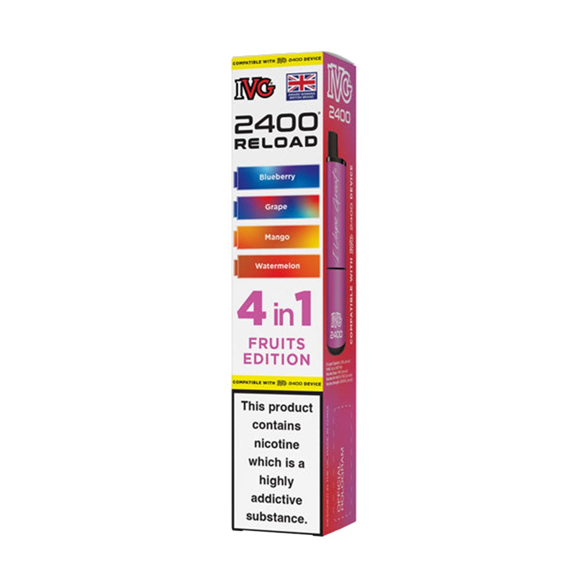 IVG 2400 Reload Pods 4 in 1 Pack