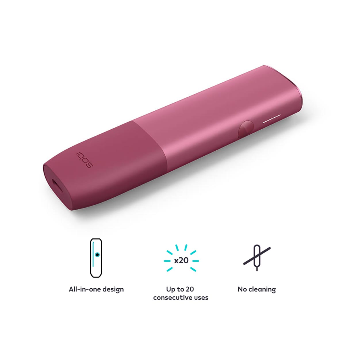 Sunset Red iqos iluma one kit features