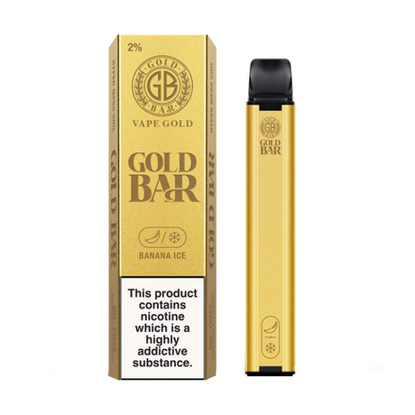 Banana Ice gold bar 600 disposable vape