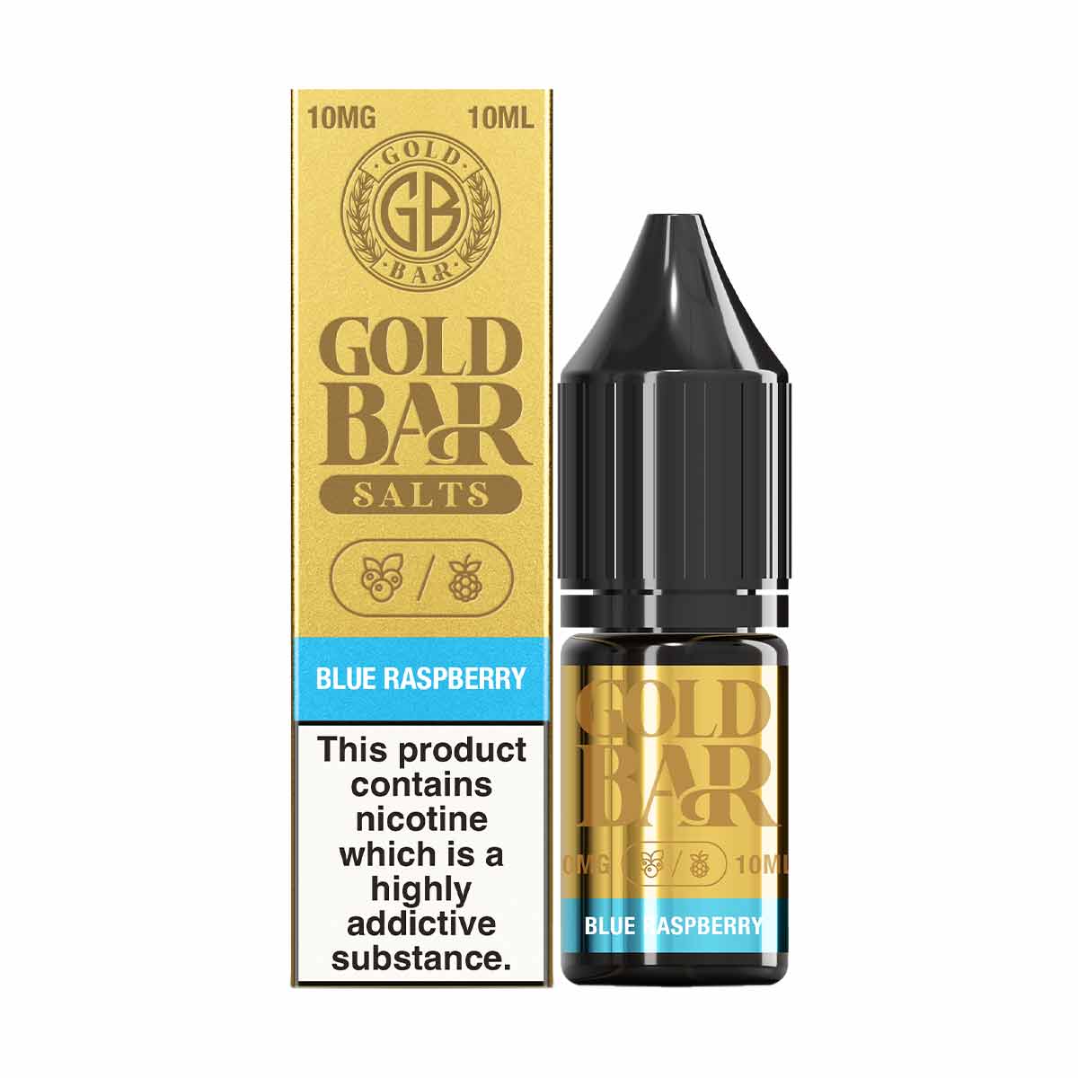 Blue Raspberry Gold Bar e-liquid nic salts 10mg