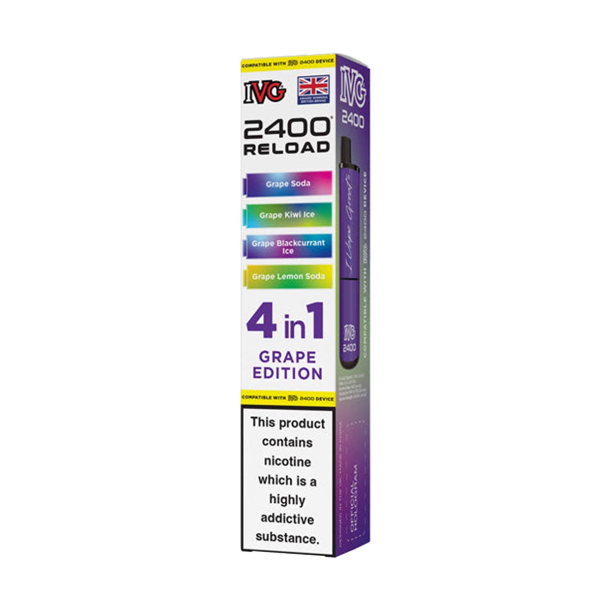 IVG 2400 Reload Pods 4 in 1 Pack