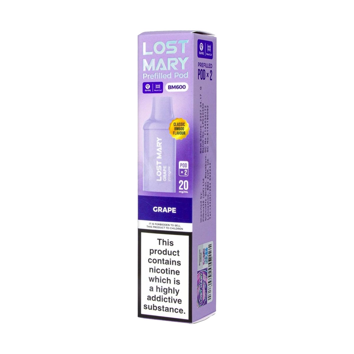 Lost Mary BM600 Prefilled Pods