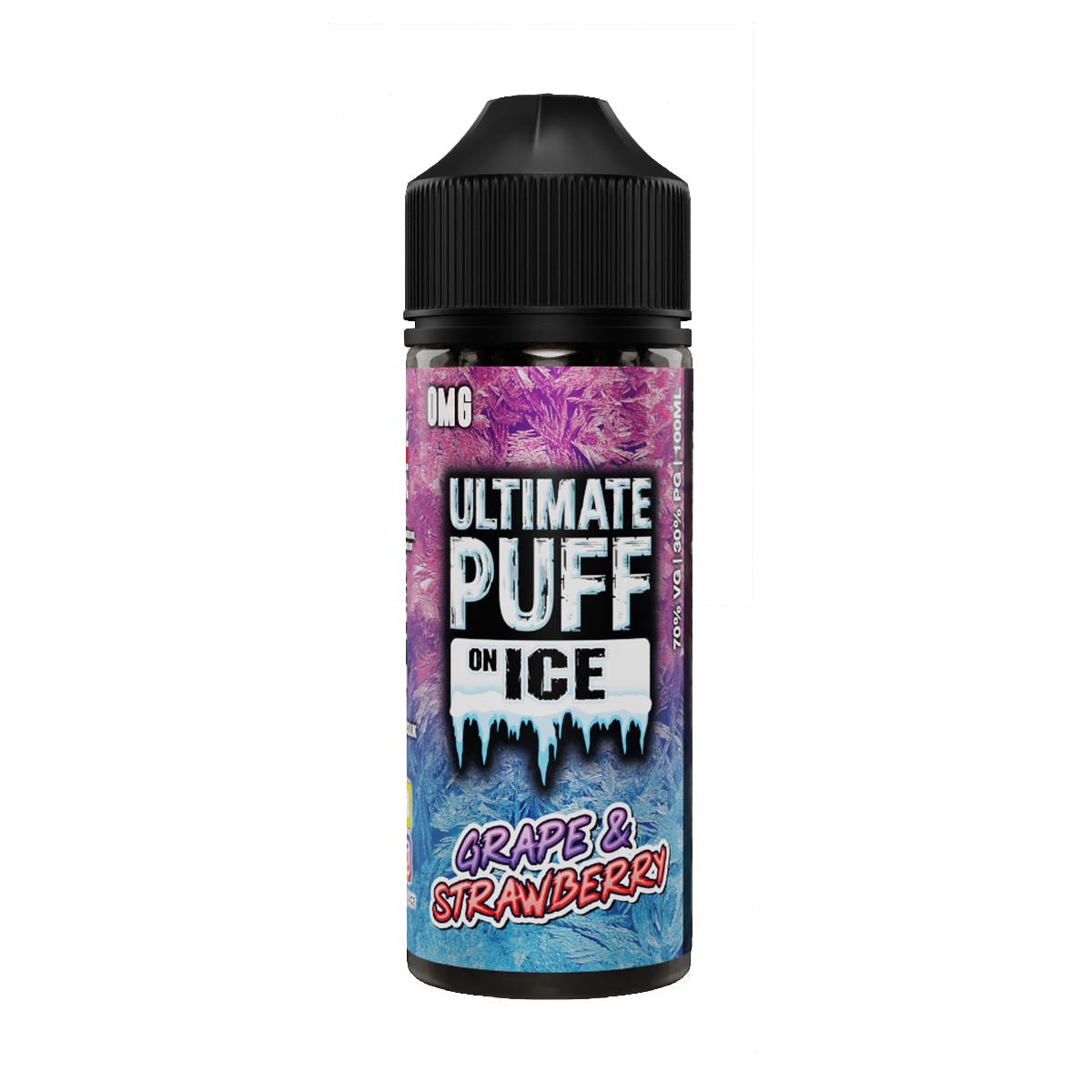 Grape & Strawberry Ultimate Puff On Ice Shortfill E-liquids 100ml