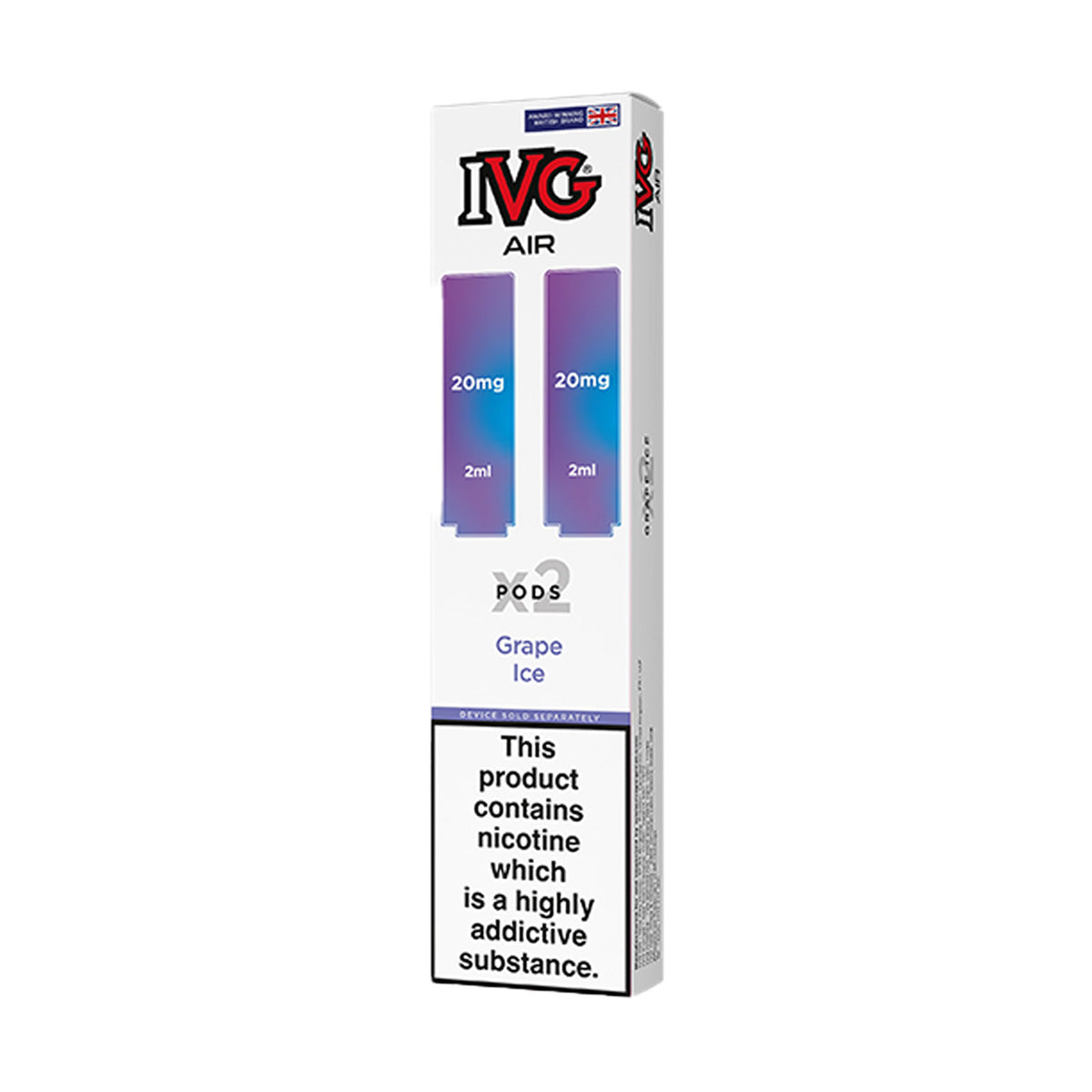 IVG Air 4 in 1 Prefilled Pods | Grey Haze UK IVG Air 4 in 1 Prefilled Pods | Grey Haze UK