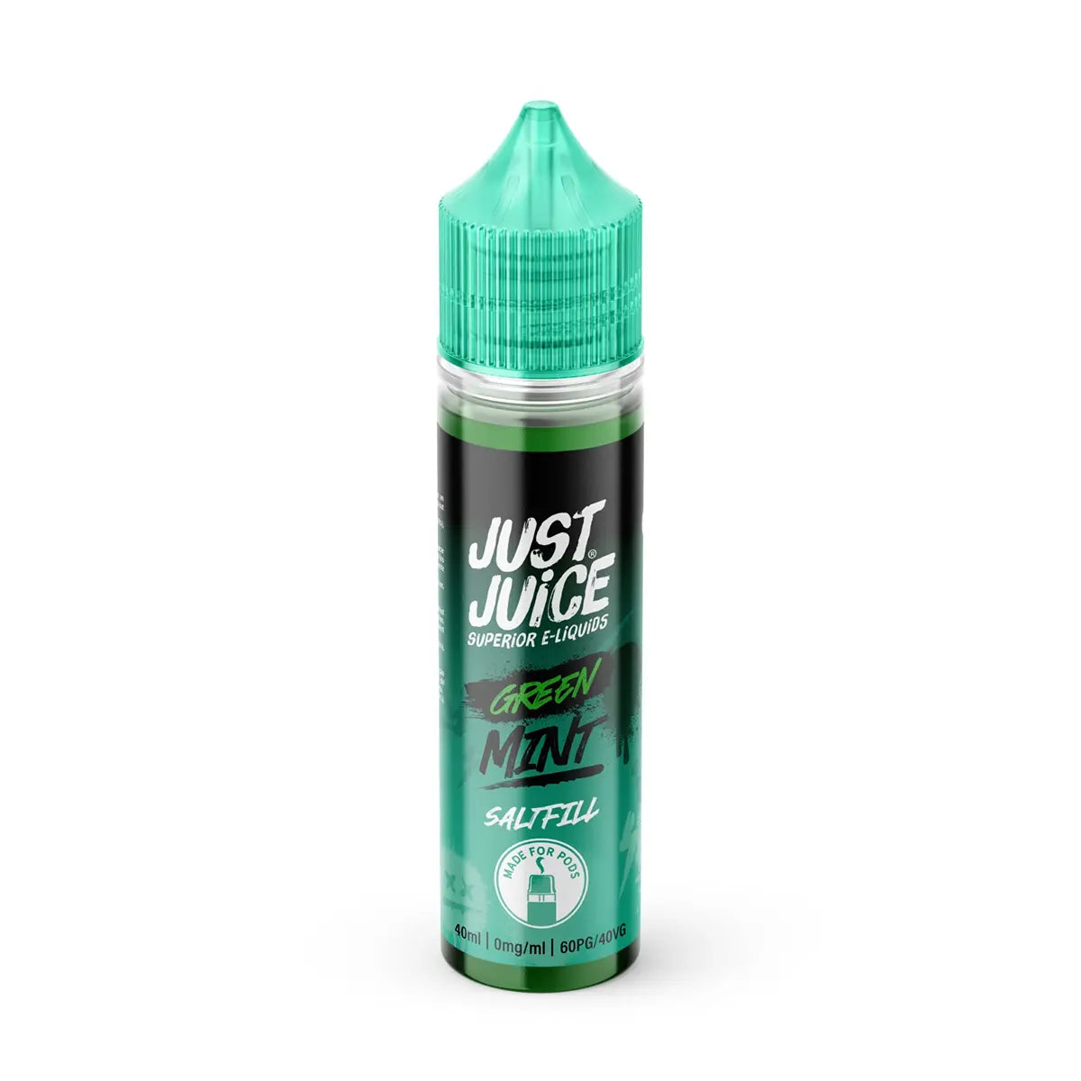 Green Mint Just Juice Bar Saltfill Shortfill E-liquid 40ml